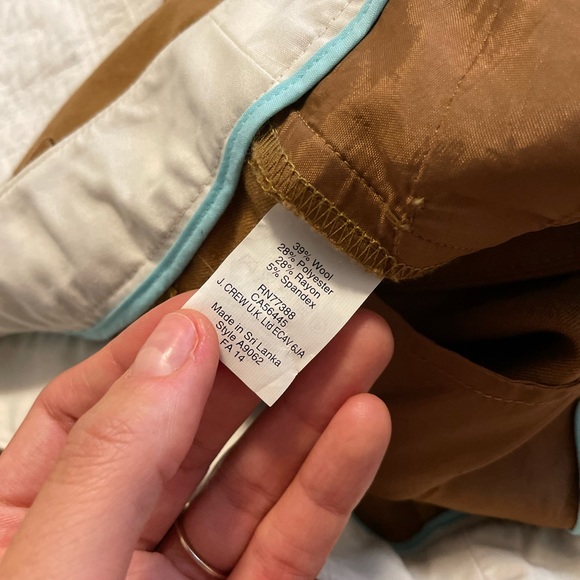 🍍3 for 25🍍J Crew Stretch Camel Cognac Pants - Picture 4 of 7